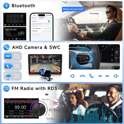 2G+64G autoraadio Android 13 FIAT Ducato 3/Peugeot Boxer 2/Citroen Jumper 2 2011-2022, 9-tolline HD puutetundliku ekraaniga raadio juhtmevaba Carplayga Android Auto GPS WiFi USB Bluetooth FM RDS tahavaatekaamera