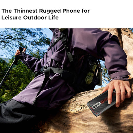 DOOGEE Blade 10 Smartphone without a contract, 9GB + 128GB, 5150mAh battery, 11mm thin, unlocked smartphone, rugged 4G, 16MP camera + 8MP outdoor phone, Android 14, 6.56 inches, NFC, Black