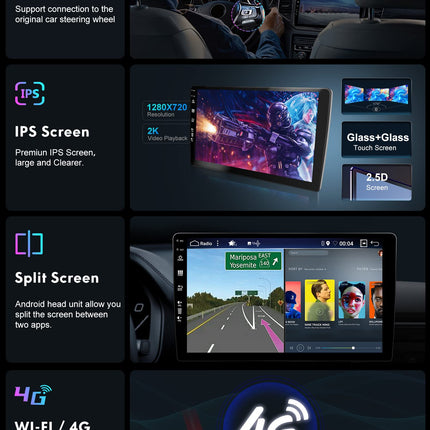 YUNTX [8GB+256GB] Android 14 autoraadio Renault Trafic/Opel Vivaro (2014-2021) jaoks - [Integreeritud CarPlay/Android Auto/DSP/GPS] - 9” IPS puuteekraan - kaamera+mikrofon - DAB/peegliühendus/Bluetooth 5.0/AHD/360 kaamera