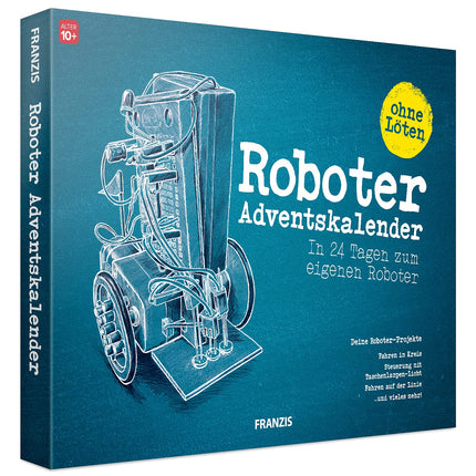 FRANZIS 67161 - Roboti advendikalender - 24 päevaga oma mobiilrobot, jootmist pole vaja, lastele alates 10. eluaastast