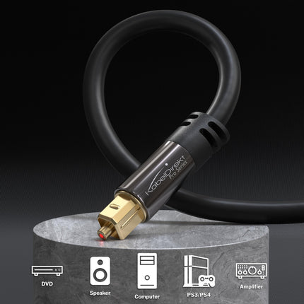 Sennheiser RS195-U digitaalne juhtmevaba kõrvaklapisüsteem ja KabelDirekt – TOSLINK-kaabel, optiline audiokaabel – 3 m – kiudoptiline kaabel heliribale