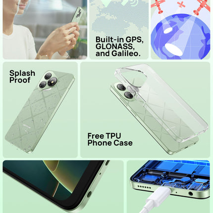 Ulefone Note 19 Android 14 nutitelefon lukustamata - 6GB+32GB/512GB mobiiltelefon ilma lepinguta, 6,56" HD+ nutitelefon, 8MP+5MP kaamera, 5000mAh mobiiltelefon, kahe SIM-kaardiga 4G lukustamata mobiiltelefonid, Face ID/GPS/OTG