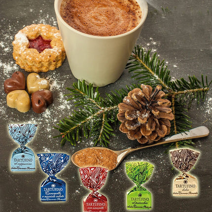 Advent calendar with fine chocolate truffles | 25 Tartufo dolce from Antica Torroneria Piemontese in the Christmas calendar | 5 varieties of fine truffle pralines | Chocolate gift for Christmas
