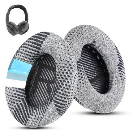 Wzsipodi jahutusgeel QuietComfort 35 / QC 35ii vahetuskõrvapadjad Bose kõrvaklappidele, ühilduvad Bose QC45 QC35 QC25 QC2 QC15 / Around-Ear 2 AE2i AE2w / SoundTrue ja SoundLink seeriaga (hall kangas)