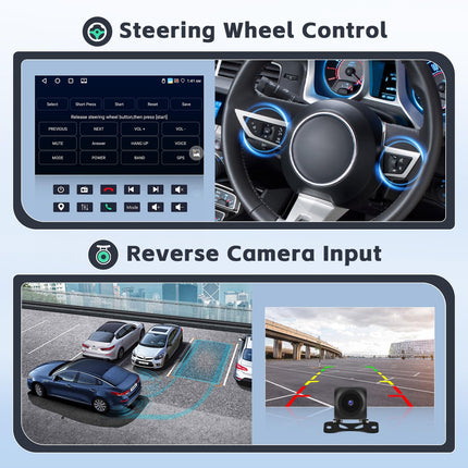 4+64GB Android 13 Car Radio for Peugeot 207 2006-2015 Wireless Carplay Android Auto, 9" Screen Bluetooth Car Radio Navigation Rear View Camera WiFi FM RDS Radio SWC