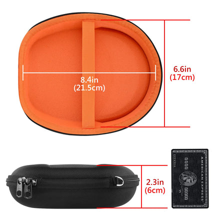 Geekria Shield kõrvaklapiümbris, ühildub Plantronics HW520, Voyager 8200 UC, Voyager 4320 ümbrisega, kõva kestaga reisikott lisatarvikute hoiukohaga (must)