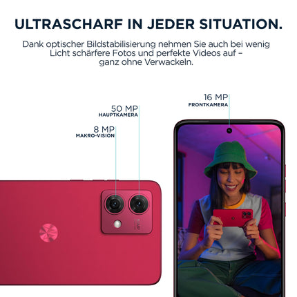 Motorola X52347-2 Moto G84 5G, kahekordne, 256GB 8GB RAM, Viva Magenta