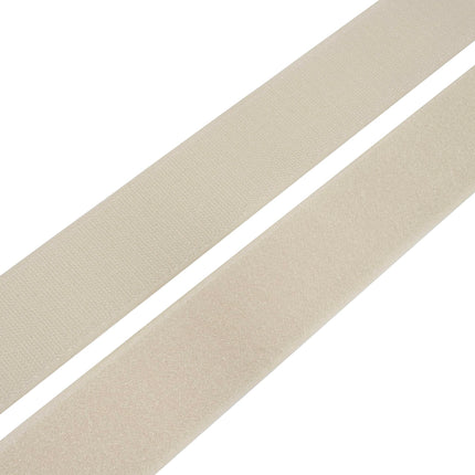 AERZETIX - C66006 - Hook and loop tape/roll 50 mm 5 meters - organizer/cable tie - tape for garment bags - made of polyamide and polyester - color: light beige