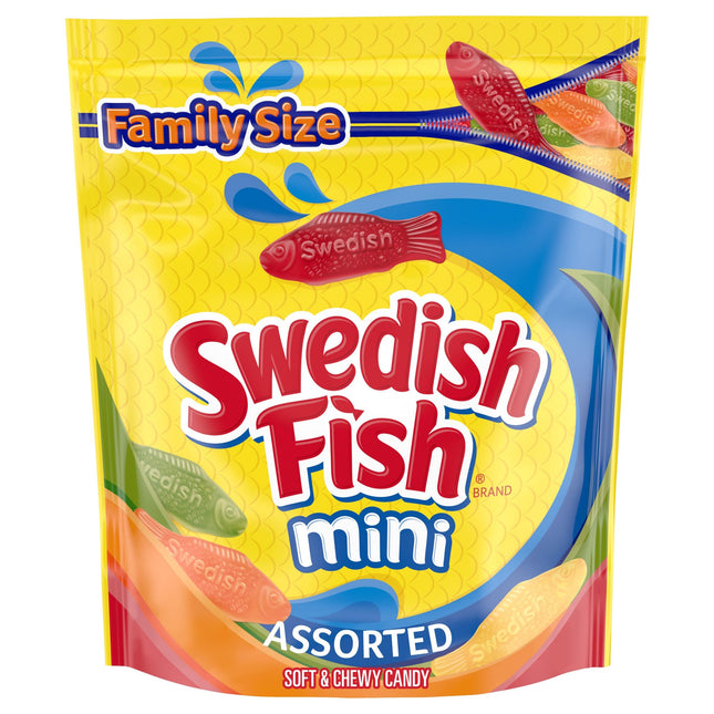 SWEDISH FISH mini näritavad jõulukommid, peresuuruses, 0,8 kg kott