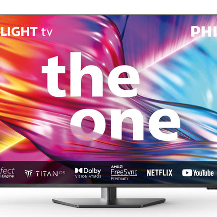 Philips Ambilight 43PUS8909 4K LED Smart TV - 43-inch display with pixel-precise Ultra HD Titan OS platform and Dolby Atmos sound. Works with Alexa and Google Assistant - Anthracite Gray