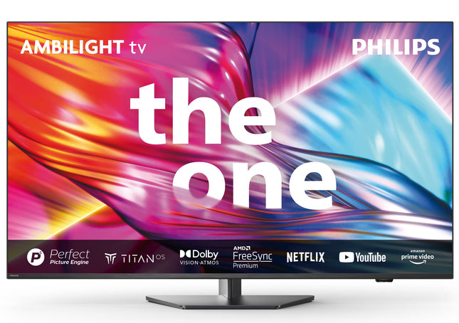 Philips Ambilight 43PUS8909 4K LED Smart TV - 43-inch display with pixel-precise Ultra HD Titan OS platform and Dolby Atmos sound. Works with Alexa and Google Assistant - Anthracite Gray