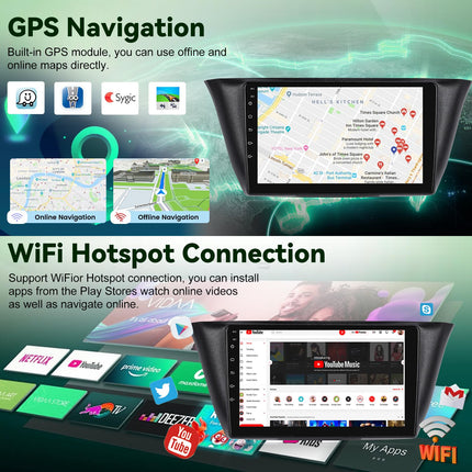 2G+64G Android autoraadio IVECO Daily 2014-2021 mudelile, juhtmevaba Carplay ja Android Auto, 9-tollise puutetundliku ekraaniga raadio WiFi/GPS/Bluetooth/EQ/FM RDS raadioga, tahavaatekaameraga ja mikrofoniga