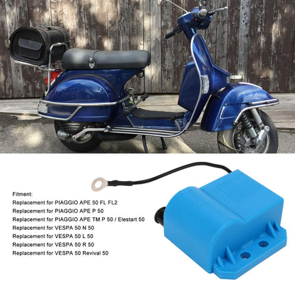 CDi süütepool, 32398112 CDi elektrooniline kesksüütepool ABS mootorratta süütepooli asendus Piaggio APE, P150X P200E PK 50 PK 80 PK 100 COSA jne süütesüsteemile