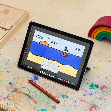 2020. aasta Microsoft Surface Go 2 Intel Core m3-8100Y protsessoriga (10,5-tolline, 4 GB muutmälu, 64 GB SSD) Platinum (renoveeritud)