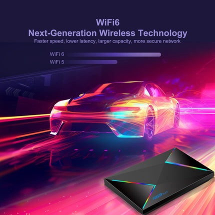Android 14.0 teleriboks, Android Box 2GB RAM 16GB ROM WIFI6 1000M Ethernet 4K 8K HDR10 kiibistik Allwinner H728, tugi 2.4G/5.8G kahekordne WiFi BT5.0 USB 2.0 USB 3.0 teleriboks Android