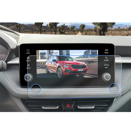 CDEFG Compatible with Skoda Kamiq Scala Fabia 4 2024 2025 Facelift Navigation Screen Protector 6H Scratch-Resistant 8.25 Inch GPS Screen Protector Navi Film Kamiq 2024 Accessories 2 Pieces