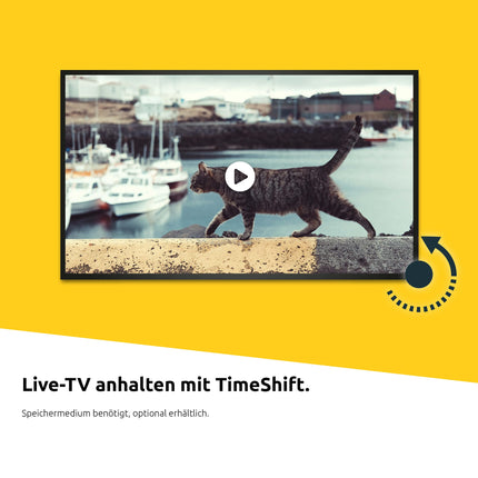 TechniSat DIGIPLUS UHD S2-4K satelliitvastuvõtja tähtnumbrilise ekraani ja kahe tuuneriga (DVB-S/DVB-S2, HEVC, H.265, PVR salvestusfunktsioon, WLAN, LAN, CI+, USB, OLED) must