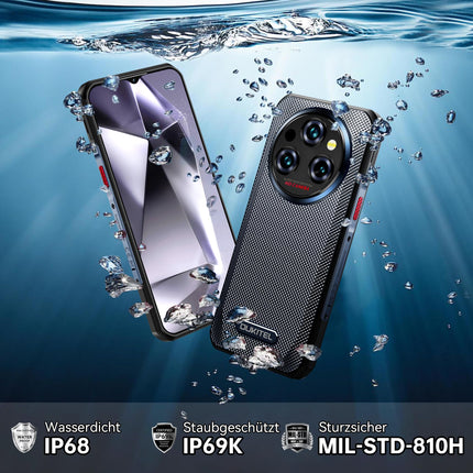 OUKITEL WP35 õuemobiiltelefon 5G - 11000mAh õues kasutatav nutitelefon ilma lepinguta Android 14, 24 GB RAM + 256 GB ROM ehitusplatsi mobiiltelefon 6,6 tolli, 64MP + 32MP + 8MP öise nägemisega kaamera, NFC / GPS / sõrmejälg / näotuvastus