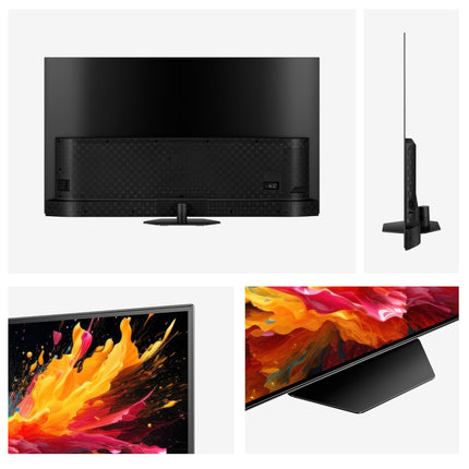 Hisense 55A85N 139 cm (55-tolline) televiisor, 4K UHD OLED nutiteler, 120 Hz, HDMI 2.1, mängurežiim Pro, AMD FreeSync Premium, Dolby Vision IQ ja Atmos, Bluetooth, sisseehitatud Alexa, must, [2024]
