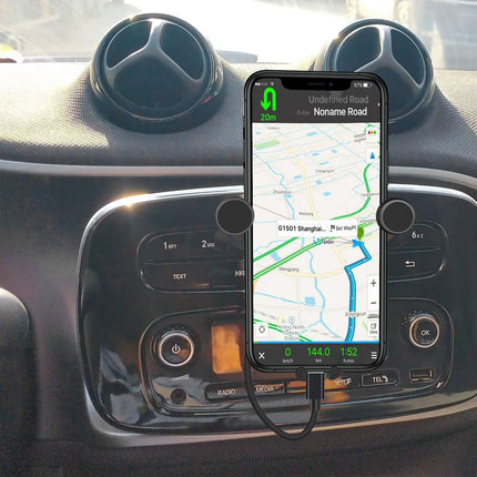 OYEFLY mobiiltelefonihoidik, mis ühildub Smart Model 453 Forfour Fortwo'ga | Universaalne hoidik nutitelefoni, GPS-i ja tahvelarvuti jaoks | 360° reguleeritav optimaalse vaate tagamiseks | Autotelefonihoidik