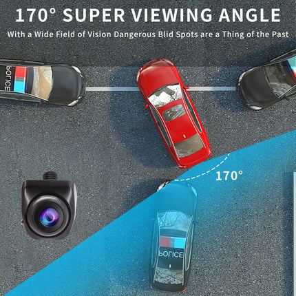 OBEST tahavaatekaamera HD 1080P, auto tahavaatekaamera komplekt, tahavaatekaamera 4,3-tollise ekraaniga, öine nägemine, IP69 veekindel tahavaatekaamera komplekt bussile, kaubikule, veoautole, transpordiautole, matkaautole, haagissuvilale