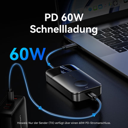 VENTION juhtmevaba HDMI-saatja 4K, 5G juhtmevaba edastus, 165 jala ulatus, 60 W kiirlaadimine, USB C - HDMI sülearvuti, arvuti, teleri, projektori, monitori ja tahvelarvuti jaoks