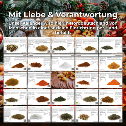 Spice Advent Calendar 2024 Edition: 24 high-quality spice surprises for gourmets and home cooks | Ideal for the Christmas season | GreatVita