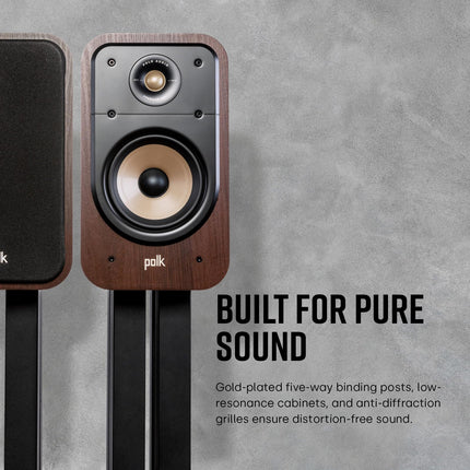 Polk Audio Signature Elite ES20 kõrgresolutsiooniga riiulikõlarid kodukinole, stereokõlarid, HiFi kõlarid, kõrgresolutsiooniga sertifitseeritud, Dolby Atmose ja DTS:X-iga ühilduv (paar), valge