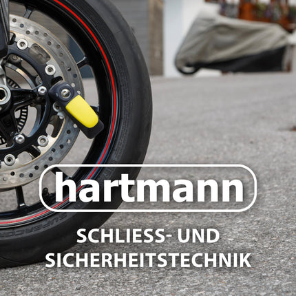 Hartmann Alarm Brake Disc Lock 5.5 mm – Bicycle Lock With Alarm System, Scooter Lock, Motorcycle Lock, Motorcycle Accessories, Security Lock, Lock With Key, Security Lock For Scooters