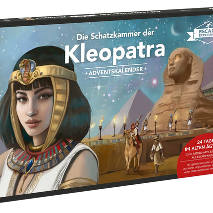 Escape Experience Advent Calendar - Cleopatra's Treasury: Puzzles for 24 days. The Escape Advent Calendar success with mysterious objects