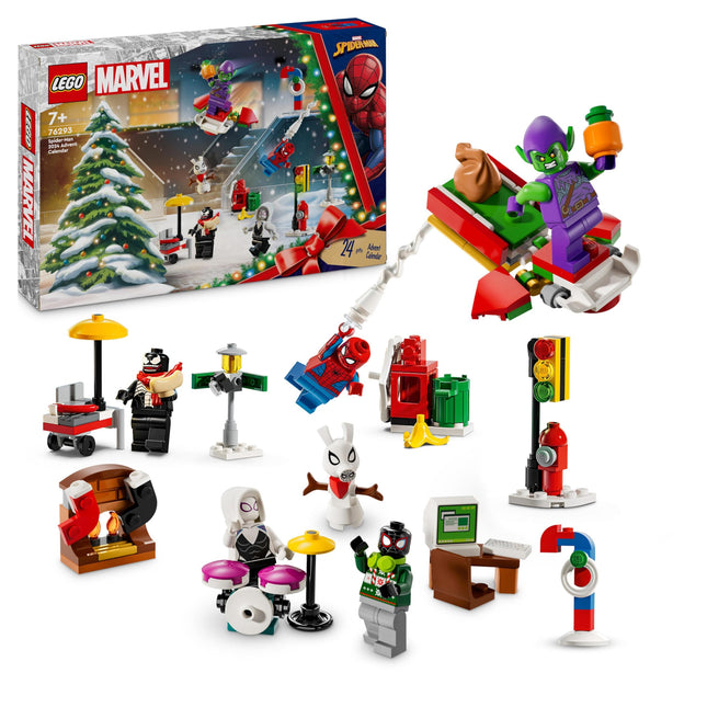 LEGO Ämblikmehe advendikalender 2024, superkangelase mänguasi, jõulukink poistele ja tüdrukutele vanuses 7 ja vanemad, ehitus- ja seikluskomplekt, jõulukink 76293