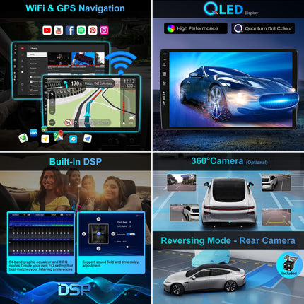 YUNTX 9-tolline Android 14 autoraadio navigatsiooniga Nissan Qashqai J10 2008-2014 | Octa Core | 6 GB 128 GB | Sisseehitatud 4G LTE | CarPlay ja Android Auto | DSP | DAB | HDMI | Kahesageduslik WiFi | Bluetooth 5.0