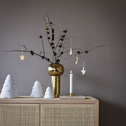 Cooee Design Lumine 15cm Valge, Keraamiline, Jõulupuu, Nulg, Jõulukaunistus