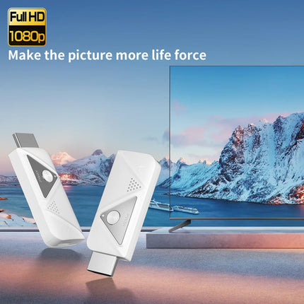 PWAYTEK juhtmevaba HDMI-laiendaja, juhtmevaba HDMI-saatja ja -vastuvõtja 4K, 1080P väljund, toetab 5/2,4 GHz sagedust koos adapteriga video/heli voogesitamiseks sülearvutist, arvutist HDTV/projektorisse