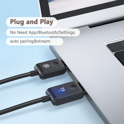 TIMBOOTECH juhtmevaba HDMI saatja ja vastuvõtja 5G, HDMI juhtmevaba edastus HD, juhtmevaba saatja-vastuvõtja heli/video/failide voogesituseks sülearvutist/telerist/kaamerast HDTV-sse/monitori/projektorisse