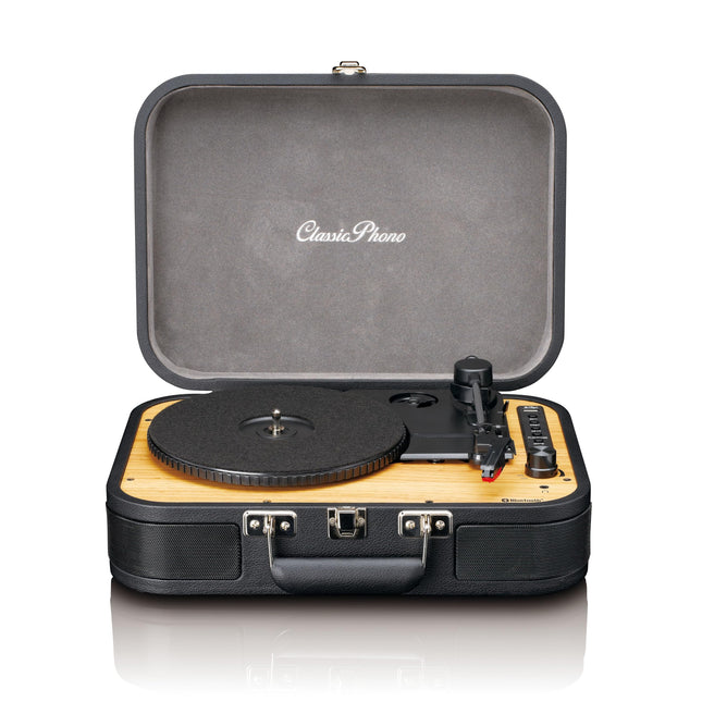 Lenco Classic Phono TT-116 Bluetooth plaadimängija 3 kiirusega - 33, 45 ja 78 p/min - Vintage vinüülplaadimängija - RCA väljund - Stereo kõlarid - Must