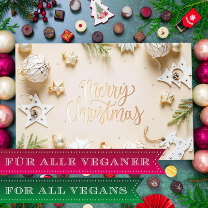 Hallingersi valged jõulud - vegan advendikalender, käsitsi valmistatud šokolaadikink, osaliselt alkoholiga, valmistatud veganšokolaadist (karp) - emadepäevakingitus ja kingiideed isadepäevaks | Head Hanukat