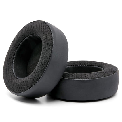 WC Freeze Virtuoso – Replacement hybrid fabric ear cushions with cooling gel for the Corsair Virtuoso gaming headset, manufactured by Wicked Cushions, with improved thickness and sound isolation | Black