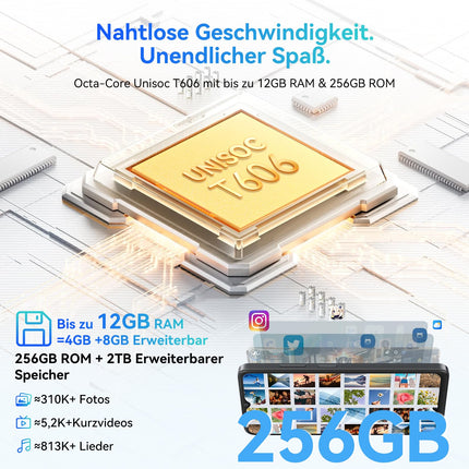 Blackview Wave8 (12GB+256GB) Android 14 mobiiltelefon ilma lepinguta, 6,56" 90Hz kaheksatuumaline, 5000mAh aku, SIM-kaardivaba nutitelefon ilma lepinguta, soodne kahekordne 4G, 13MP+8MP, sõrmejäljelugeja/BT5.0/3,5mm pesa/GPS