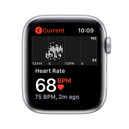 Apple Watch SE 2020 (GPS, 44MM) Silver Aluminum Case with Blanc Sport Band (Refurbished)