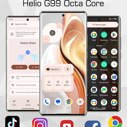 Ulefone Note 17 Pro Mobile Phone, Smartphone Without Contract 24GB RAM + 256GB ROM, 108MP + 32MP Camera with 6.78 inch Screen, 5050mAh Android 13 Smartphone Dual SIM 4G/OTG-White