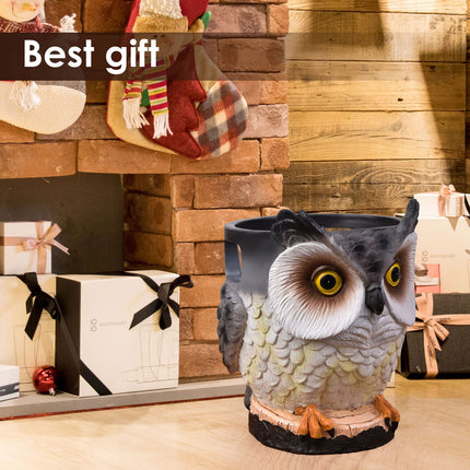 Ühildub Amazon Echo Dot 2./3./4./Google Home Mini Owl lauaarvuti alusklambriga, integreeritud kaablihaldusega, kruvisid pole vaja, kõlari lisatarvikute riiul (Main01)