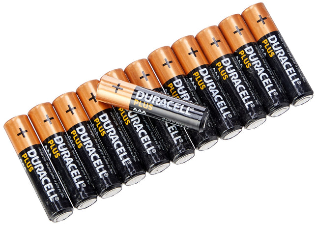 Duracell Plus LR03 AAA mikroleelispatareid, 12 tk pakis