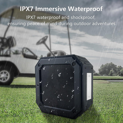 PILSAMAS Magnetic Bluetooth Speaker - 15W Music Box with Bass, Stereo Pairing, IPX7 Waterproof for Outdoor, Portable for Golf Cart