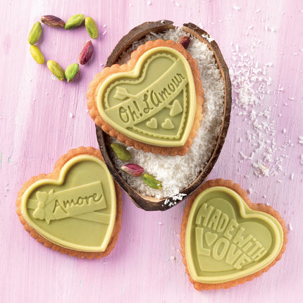 silikomart | CKC06 Silikoonvorm COOKIE LOVE SLIM šokolaadidele, mittenakkuva kattega, 6 šokolaadi, 1 pakk, Easy Choc vorm, 64 x 63 mm, kõrgus 5 mm, maht 51 ml, valmistatud Itaalias