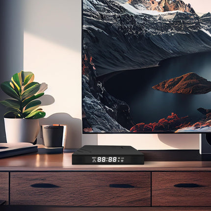 Retoo Android TV Box teleri puldiga, nutiteleri box 2,4 GHz neljatuumalise protsessoriga, meediapleier 4k ja Full HD eraldusvõimega, konverter (16 GB 2 GB RAM DDR3) Android 13 Bluetooth 5.0