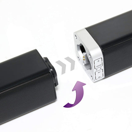 RSR Sound Solutions SB 400 Twin, heliriba/kõlar 400 vatti, Bluetooth 4.2, AUX, must