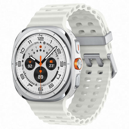 Samsung Galaxy Watch Ultra Smartwatch, Fitness Watch, Fitness Tracker and Activity Tracker, 47 mm, LTE, Titanium White, Includes 36-Month Manufacturer's Warranty