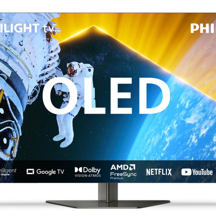 Philips Ambilight 77OLED809 4K OLED nutiteler - 77-tolline ekraan P5 AI Perfect Picture Ultra HD, Dolby Visioni ja Dolby Atmose heliga - töötab Alexa ja Google Assistantiga