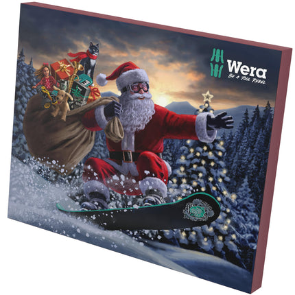 Wera 05136609001 Advent Calendar 2024 – Tool Advent Calendar, 25 pieces including a unique and innovative mix of screwdrivers and salt and pepper shakers in Wera design